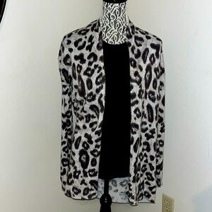 Leopard print long Cardigan